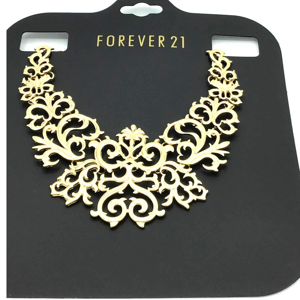 Forever 21 Gold Necklace Length 12.5‎